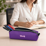 Personalized Multicolor Minimalist Style Pencil Pouch with Name Daily Use Teacher's Day Back to School Gift for Teachers Students Colleagues