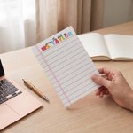 Personalized From the Desk of Lined Notepad with 40/80 Pages and Surname Back to School Appreciation Gift for Teachers