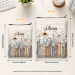 Personalised Butterfly Flower Book Sleeve with Name Daily Use Birthday Anniversary Gift for Book Lovers