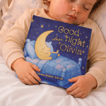 Personalisiertes Kinderbuch zum Einschlafen „Sleepy Animals Edition“ – Babybuch mit Namen, Wohnaccessoire, Geschenk zur Babyparty oder zum Geburtstag für Jungen und Mädchen sowie Neugeborene