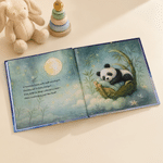 Personalisiertes Kinderbuch zum Einschlafen „Sleepy Animals Edition“ – Babybuch mit Namen, Wohnaccessoire, Geschenk zur Babyparty oder zum Geburtstag für Jungen und Mädchen sowie Neugeborene
