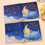 Personalisiertes Kinderbuch zum Einschlafen „Sleepy Animals Edition“ – Babybuch mit Namen, Wohnaccessoire, Geschenk zur Babyparty oder zum Geburtstag für Jungen und Mädchen sowie Neugeborene