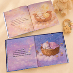 Personalisiertes Kinderbuch zum Einschlafen „Sleepy Animals Edition“ – Babybuch mit Namen, Wohnaccessoire, Geschenk zur Babyparty oder zum Geburtstag für Jungen und Mädchen sowie Neugeborene