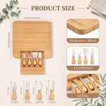 Personalized Engraved Initial Wreath  Bamboo Cutting Board with Drawer Housewarming Wedding Anniversary Gift for Couple Family