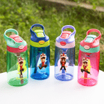 Personalized Cartoon Lion Dance Character 16 oz Kid Water Bottle with Straw and Name Outdoor Activities Use Back to School Birthday Gift for Kids