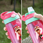 Personalized Cartoon Lion Dance Character 16 oz Kid Water Bottle with Straw and Name Outdoor Activities Use Back to School Birthday Gift for Kids