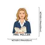 Personalised Teacher Portrait Photo Acrylic Fridge Magnet with Text Back to School Teacher's Day Birthday Gift for Teacher Educator