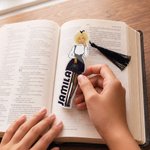 Personalized Acrylic Black Girl Photo Bookmark with Name and Tassel Birthday Reading Gift for Girls Book Lovers Readers