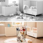 Personalisierter Spielzeugkorb vom Foto | Katzen- & Hundeporträt im Ölgemälde-Stil | Wäschekorb | Haustier Geschenk für Herrchen & Frauchen
