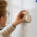 Personalised Teacher Portrait Photo Acrylic Fridge Magnet with Text Back to School Teacher's Day Birthday Gift for Teacher Educator