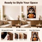 Láminas personalizadas en lienzo con fotos de mascotas con temática de Halloween Regalo de Halloween para los amantes de las mascotas