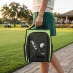 Personalised Golf Ball and Club Pattern Golf Shoes Bag with Name Multi-Compartment Sports Accessories Birthday Gift for Golf Lovers