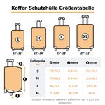 Personalisierte Kofferschutzhülle mit Karikatur vom Foto | Elastische Kofferhülle für 18–32 Zoll | Reise Geschenk für Reisende Paare & Familien