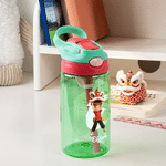 Personalized Cartoon Lion Dance Character 16 oz Kid Water Bottle with Straw and Name Outdoor Activities Use Back to School Birthday Gift for Kids