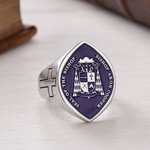 Personalized Episcopal Seal Design Bishop Ring with Text Apostolic Jewelry Pastoral Anniversary Gift for Clergy Apostle