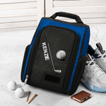 Personalised Golf Ball and Club Pattern Golf Shoes Bag with Name Multi-Compartment Sports Accessories Birthday Gift for Golf Lovers