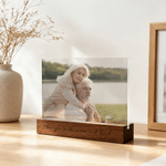 Personalized Lenticular Photo Collage Acrylic Plaque with Text Home Decor Family Reunion Birthday Anniversary Gift for Couple Mom Grandma