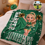Personalized Multicolor Cheerleader Girl Photo Soft Skin-Friendly Blanket with Name Home Decor Cheer Team Birthday Gift for Cheerleader 5