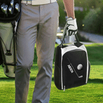 Personalised Golf Ball and Club Pattern Golf Shoes Bag with Name Multi-Compartment Sports Accessories Birthday Gift for Golf Lovers