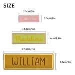 Personalised Multicolour Embroidered Felt Patch with Name Daily Use High School Back to School Birthday Gift for Student Kid