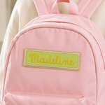 Personalised Multicolour Embroidered Felt Patch with Name Daily Use High School Back to School Birthday Gift for Student Kid