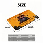 Personalised Highland Cow Wipe Your Boots Bat Spooky Ghost Doormat with Family Name Home Decor Halloween Gift for Highland Cow Lovers