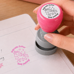 Personalised Cute Pattern Multicolour Self-Inking Stamp with Name and Text Motivational Teacher's Day Thank You  Gift for Teachers