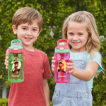 Personalized Cartoon Lion Dance Character 16 oz Kid Water Bottle with Straw and Name Outdoor Activities Use Back to School Birthday Gift for Kids