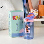 Personalized Cartoon Lion Dance Character 16 oz Kid Water Bottle with Straw and Name Outdoor Activities Use Back to School Birthday Gift for Kids