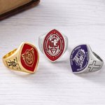 Personalized Episcopal Seal Design Bishop Ring with Text Apostolic Jewelry Pastoral Anniversary Gift for Clergy Apostle