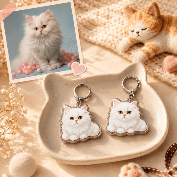 Personalized Pet Portrait Twist Hoop Earrings with Name & Photo, Hypoallergenic Dangle Jewelry, Pet Memorial Accessory, Gift for Women/Pet Owners