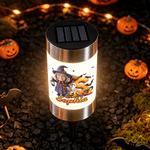 Personalized Halloween Cartoon Character Solar Garden Light with Name and Initial Garden Decoration Halloween Party Gift for Family Friend