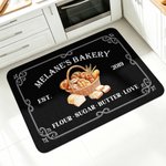 Personalized Creative Baking Element Design Doormat with Text  Kitchen Bakery Use Opening Housewarming Gift for Baker Baking Enthusiast