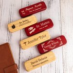 Conjunto de bolígrafo y estuche personalizado con nombre grabado