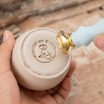 Personalised Multicolour Ceramic Signature Stamp with Pattern and Name Pottery Making Clay Processing Birthday Gift for Pottery Maker