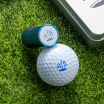 Personalized Golf-Themed Monogram Letter Pattern Golf Ball Stamp Hat Clip Set with Name and Date Golf Club Game Day Birthday Gift for Golf Lovers
