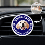 Clip acrílico personalizado para la rejilla de ventilación del coche, con una divertida foto multicolor de la cara de una mascota; bonita decoración para el coche, de uso diario; regalo de cumpleaños 
