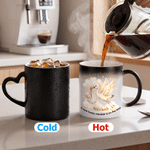 Personalised Pregnancy Announcement Heat-Activated Ceramic Mug with Photo and Name Baby Announcement Gift for Expectant Mothers New Parents