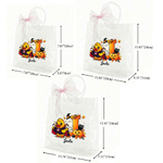 Personalised Halloween Yellow Duck Clear Gift Bag with Name Daily Use Halloween Party Gift for Kids