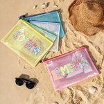Personalized Artistic Name Waterproof Sandproof Beach Bag Pool Bag Summer Vacation Party Gift for Women