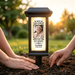 Personalised Minimalist Style Photo Solar Garden Light with Name Text and Year Garden Yard Cemetrey Decor Memorial Gift for Family