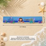 Personalised Cartoon Diving Character Sea Animal Coral Beach Chair Towel Strap with Name Beach Accessories Pool Party Birthday Gift for Diving Lovers