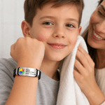 Personligt anpassat, justerbart ”Star of Life”-armband för medicinsk larmfunktion med ID-namnskylt och text – vardags- och resebruk, medicinsk present till patienter och barn