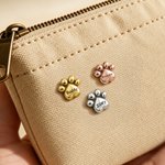 Personalised 3D Bubble Paw Print Brooch Pin with Engraved Pet Name Decorative Accessories Birthday Memorable Gift for Pet Dog Cat Lover