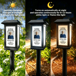 Personalised Minimalist Style Photo Solar Garden Light with Name Text and Year Garden Yard Cemetrey Decor Memorial Gift for Family