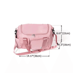 Grand sac de voyage personnalisé multicolore pour pom-pom girl, avec photo, prénom et bandoulière – Cadeau d'anniversaire ou pour un match, idéal pour les pom-pom girls