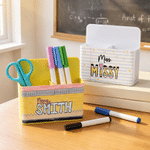 Personalized Magnetic Pencil Dry Erase Marker Holder with Name Interactive Teaching Tool Back to School Appreciation Gift for Teacher
