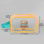 Personalised Palm Campervan Summer Pool Party Transparent Makeup Bag with Wrist Strap and Name Summer Holiday Pool Party Gift for Girls