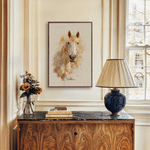 Personalised Watercolor Horse Portrait Photo Canvas Prints with Name Wall Decor Ship from USA Housewarming Birthday Gift for Horse Owner