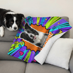Personalized Pet Photo Pop Art Soft Pet Blanket with Name Home Decor Daily Use Birthday Gift for Pet Owners Lovers